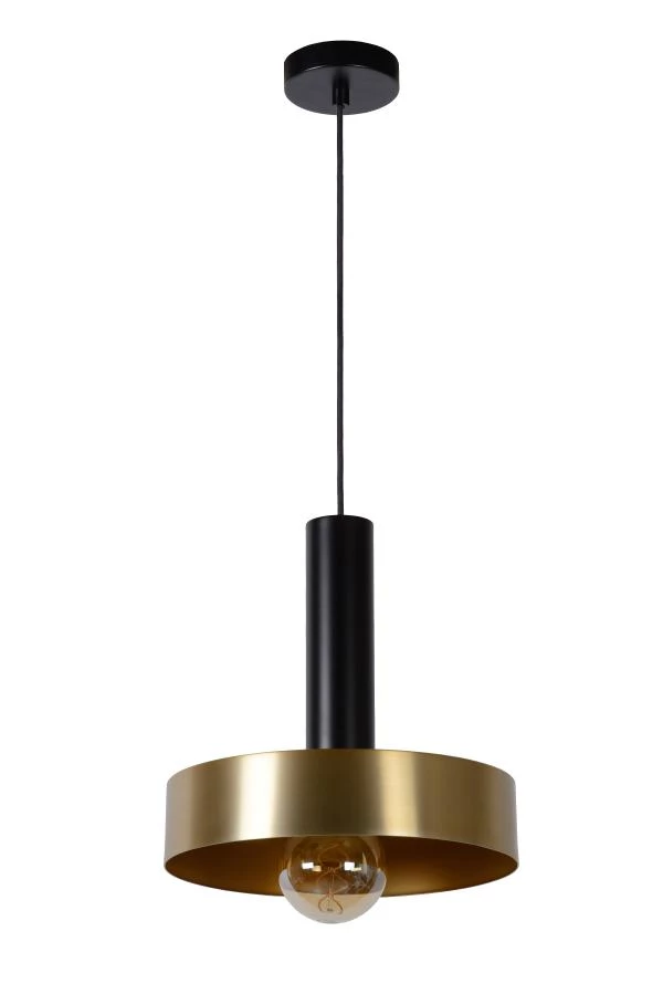 Lucide GIADA - Hanglamp - Ø 30 cm - 1xE27 - Mat Goud / Messing - uitgezet